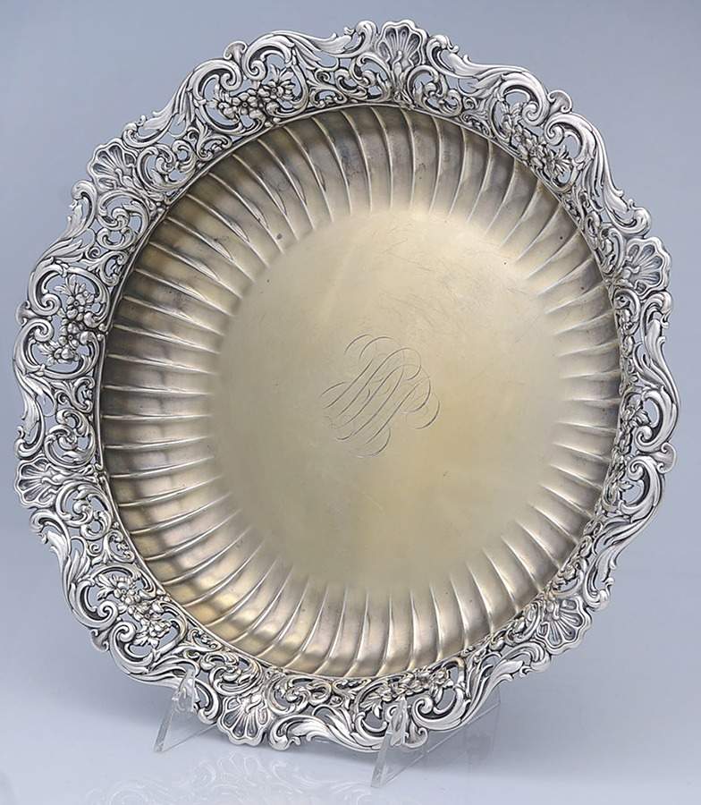 2961 (Sterling, Hollowware) 12" Fruit Serving Bowl by Whiting Manf Co-1