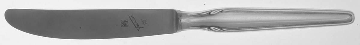 Rom (Sterling) Modern Hollow Butter Spreader (Stainless) by WMF Flatware-1