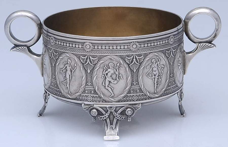 402 (Sterling, Hollowware) Open Sugar Bowl by Whiting Manf Co-1