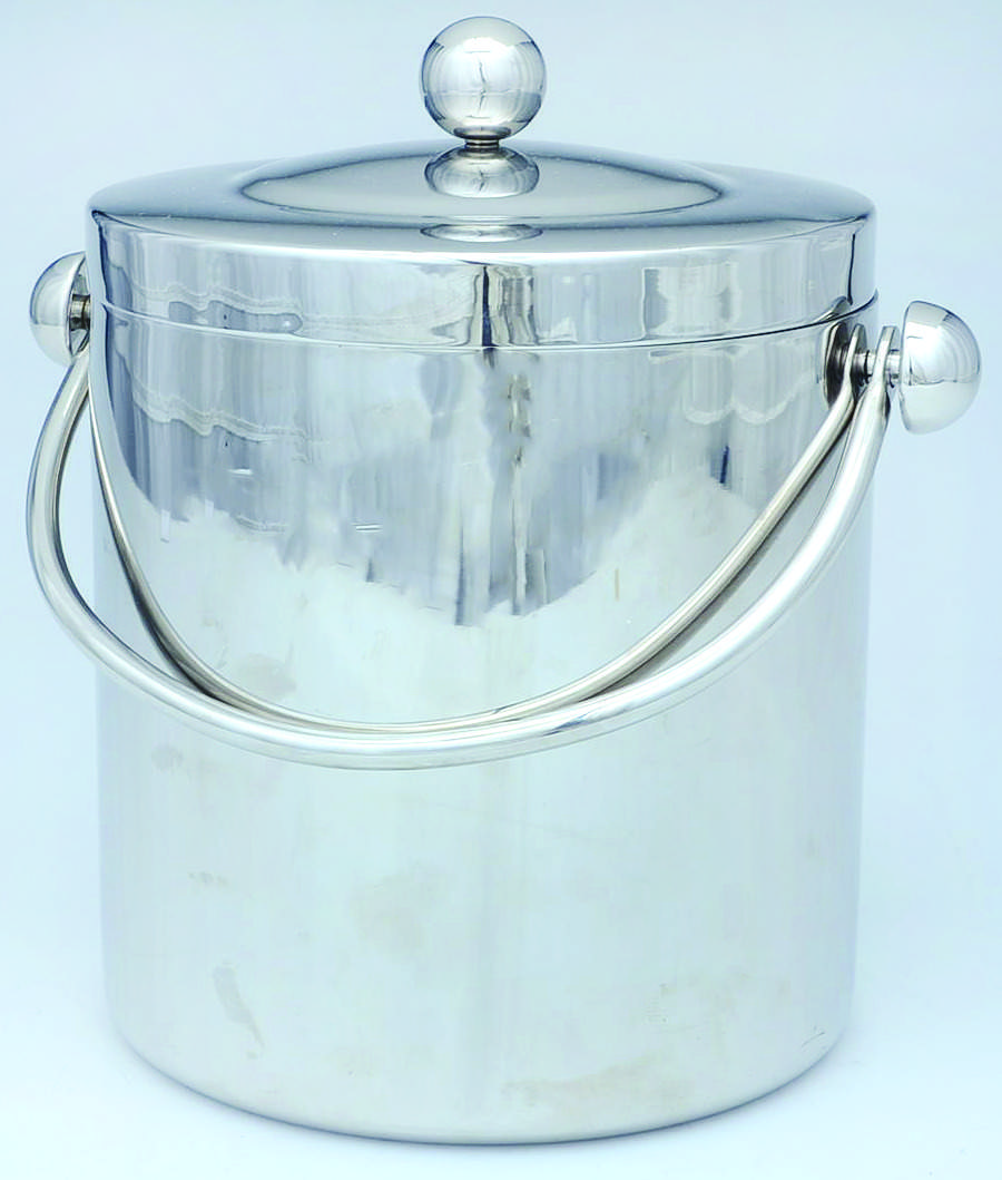 Stainless Hollowware Ice Bucket & Lid by Waterford-1