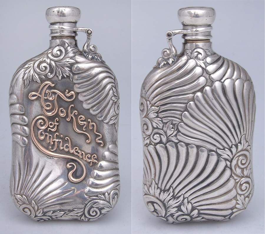 21 (Sterling, Hollowware) Flask by Whiting Manf Co-1
