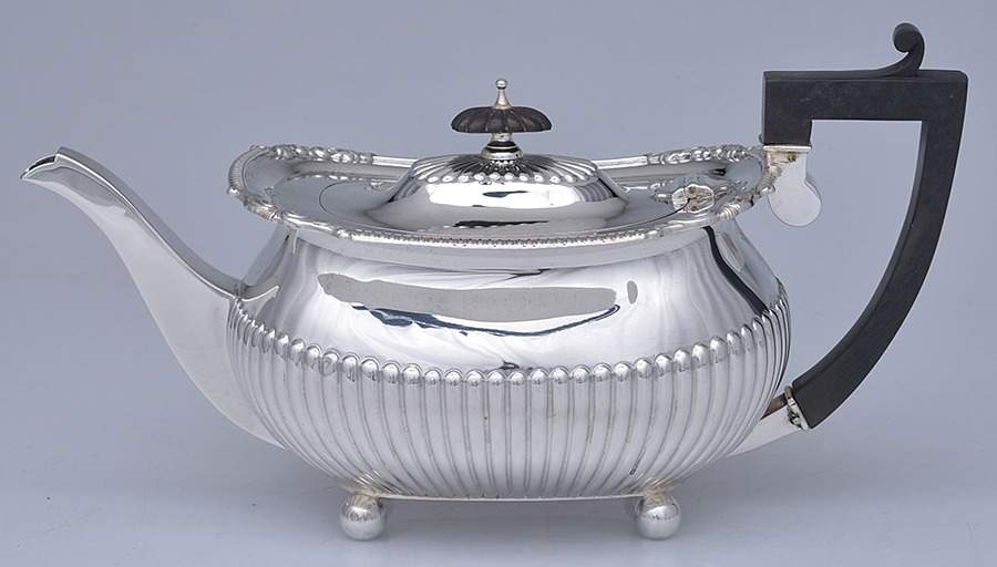 WMT22 (Sterling, Hollowware) Teapot by Wm Hutton & Sons-1