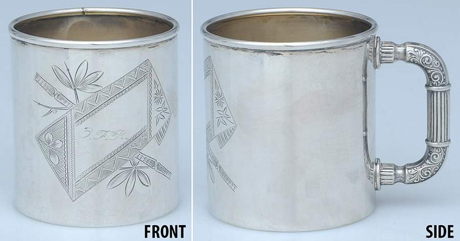 208 (Sterling, Hollowware) Baby Cup by Wood & Hughes-1