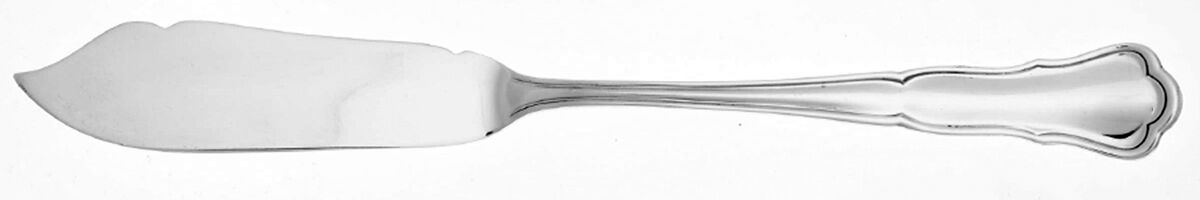 WKS1 (Sterling) Flat Handle Master Butter Knife by M H Wilkens & Sohne-1