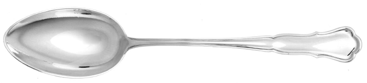 WKS1 (Sterling) Solid Chop Serving Spoon by M H Wilkens & Sohne-1