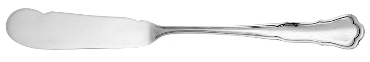 WKS1 (Sterling) Flat Handle Butter Spreader by M H Wilkens & Sohne-1