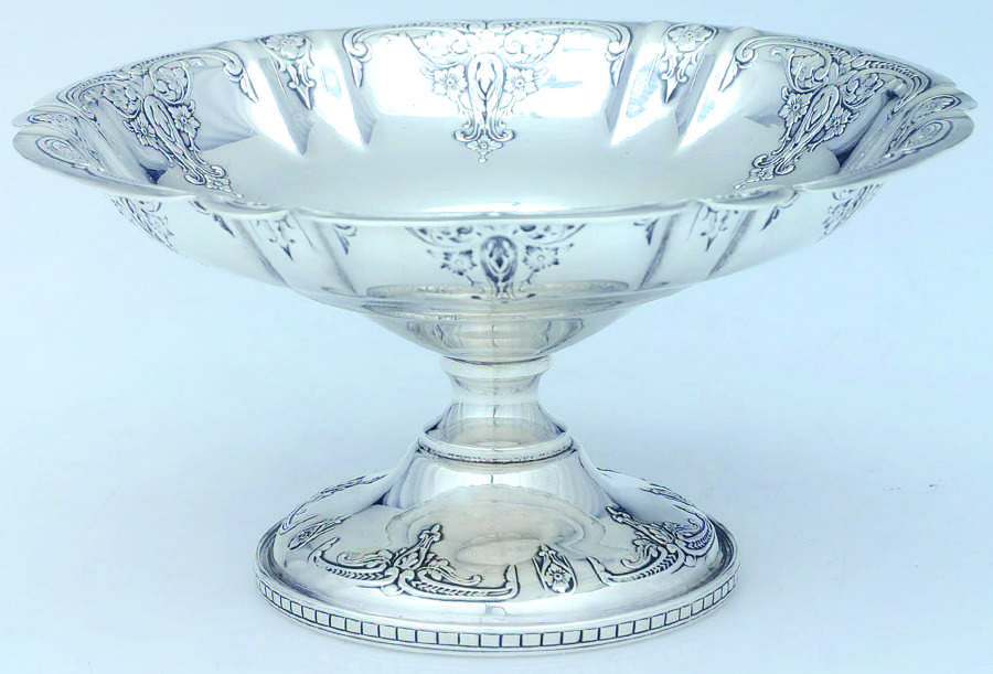 907 (Sterling, Hollowware) Weighted Round Compote (Height X Width) by Webster Co-1