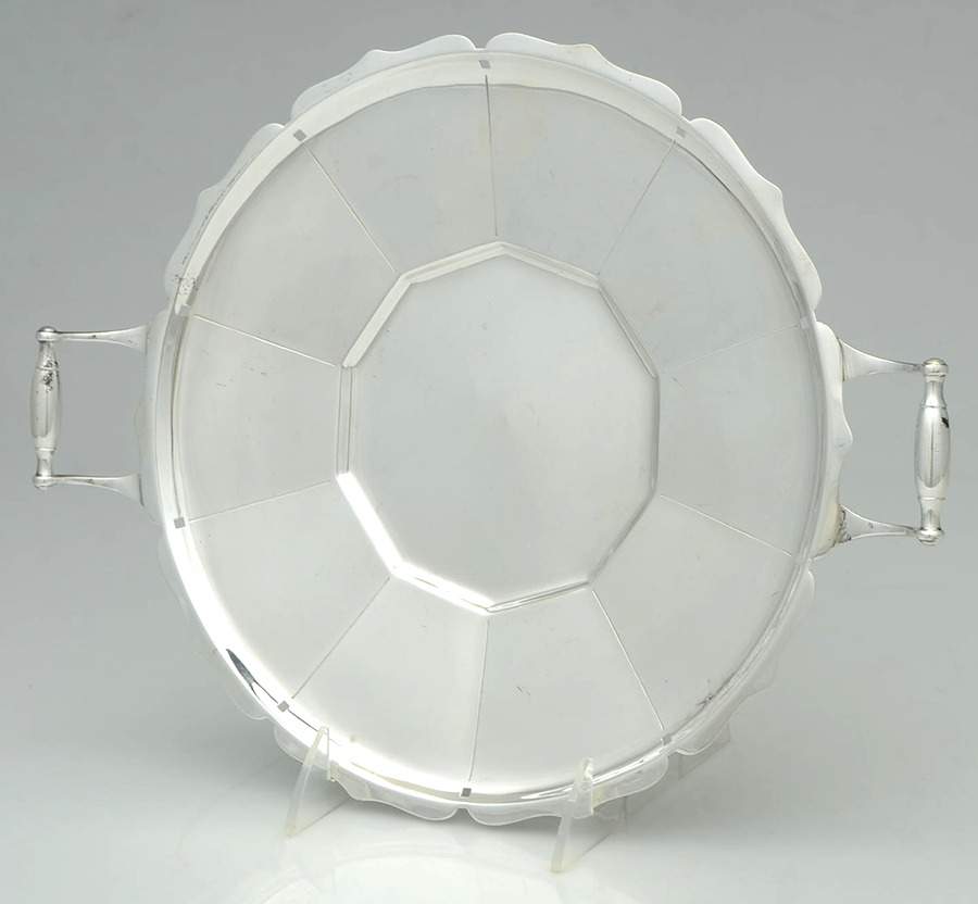 N6468 (Silverplate, Hollowware) Handled Cake Plate by Wallace Silver-1