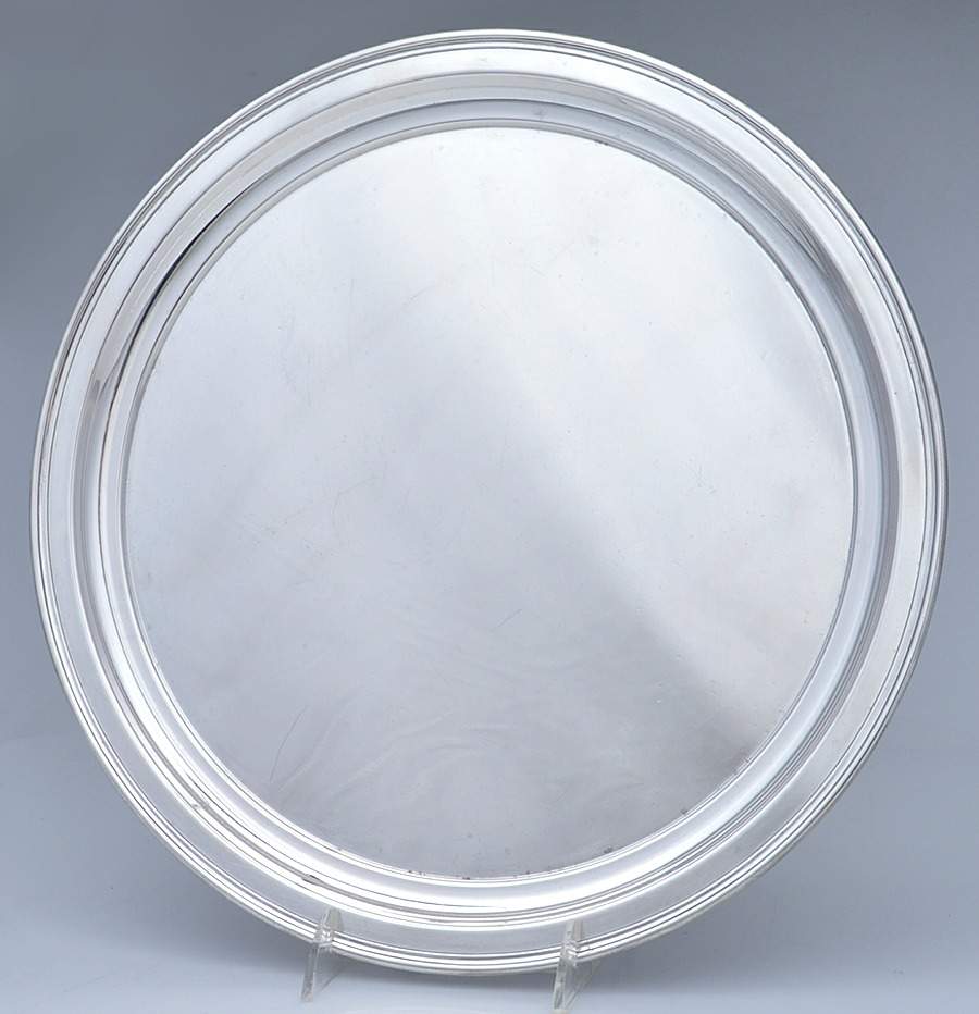 6617 (Sterling, Hollowware) 14" Round Tray by Wallace Silver-1