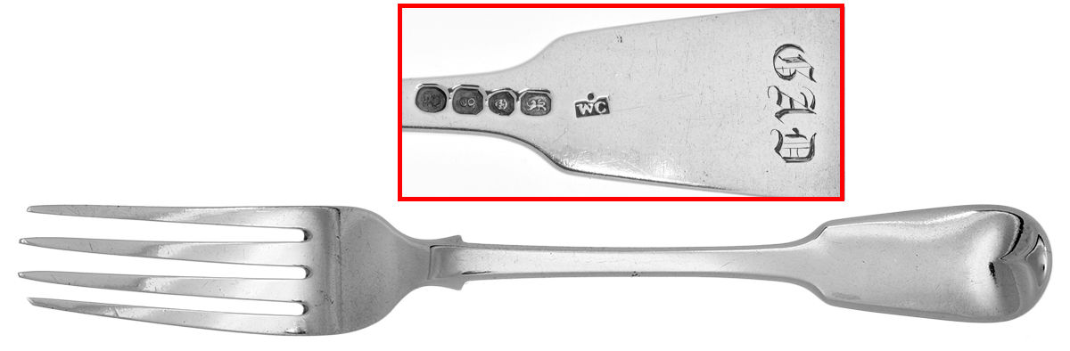 WCW3 (Sterling) Monogram Fork by William Chawner II-1