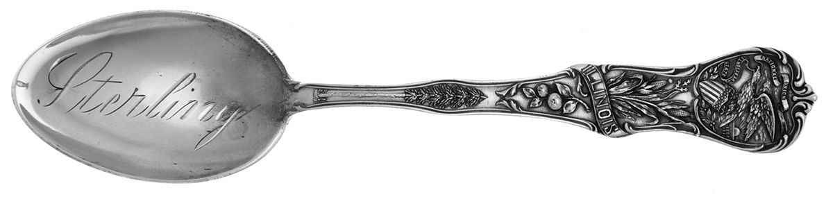 States (Sterling) Illinois Teaspoon by Watson-1