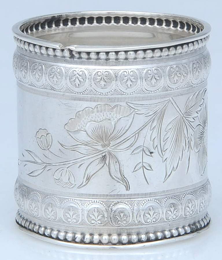 419 (Sterling, Hollowware) Napkin Ring by Wood & Hughes-1