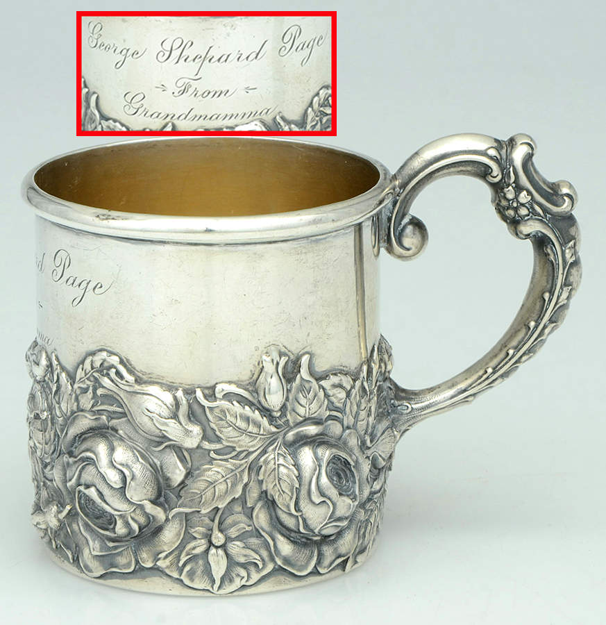 1645 (Sterling, Hollowware) Baby Cup by Woodside Sterling Co-1