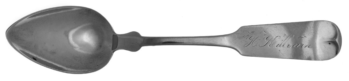 Coin Silver Flatware Teaspoon by W N Root & Brother-1