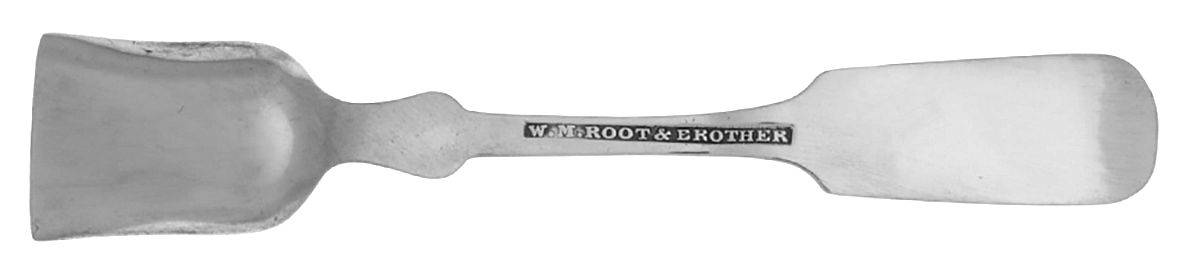 Coin Silver Flatware Master Salt Spoon by W N Root & Brother-4