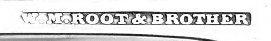 Coin Silver Flatware Master Salt Spoon by W N Root & Brother-3