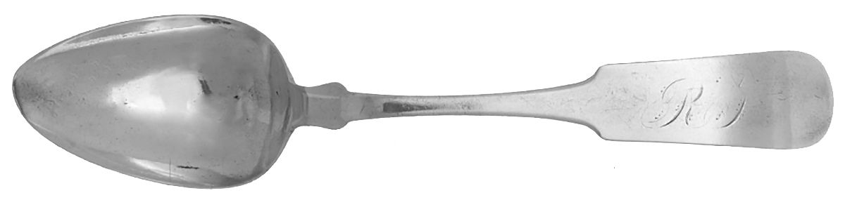 Coin Silver Flatware Tablespoon (Serving Spoon) by William Rogers-1
