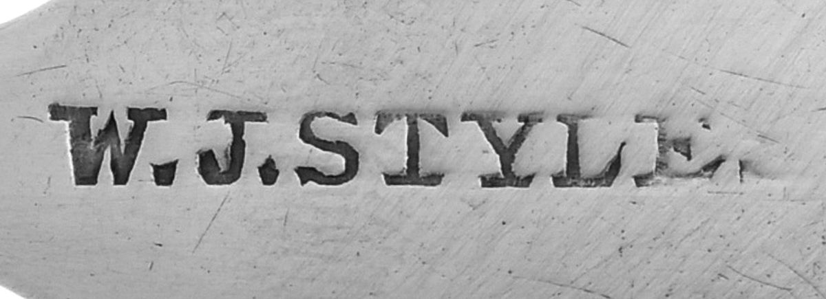 Coin Silver Flatware Master Salt Spoon by W. J. Styles-3