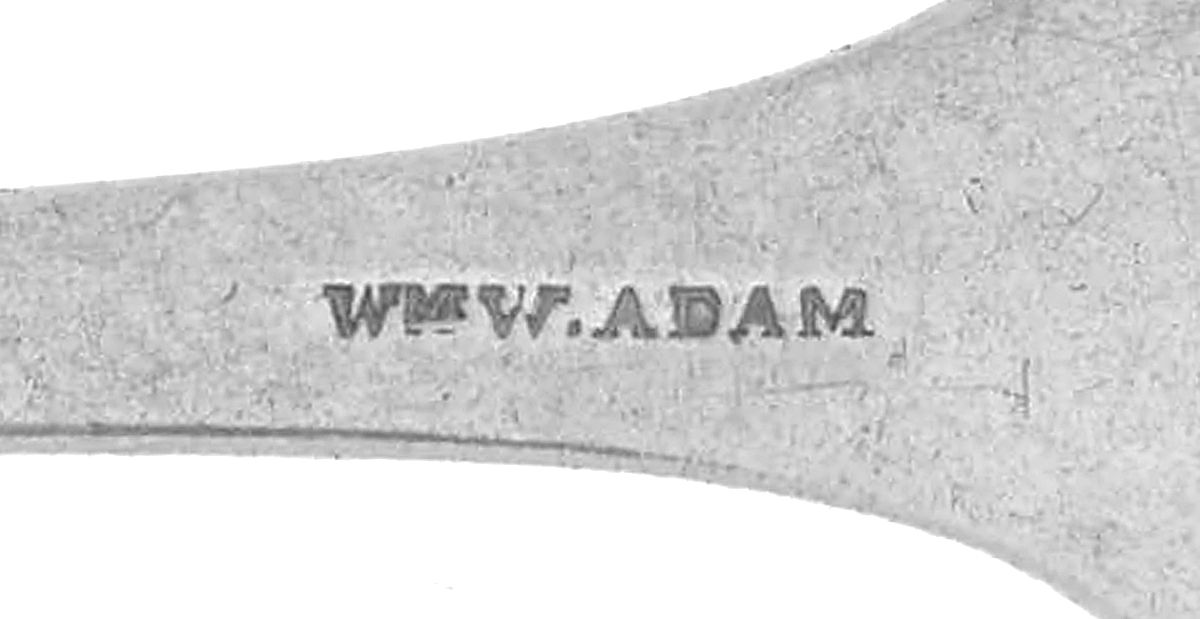 Coin Silver Flatware Tablespoon (Serving Spoon) by Wm. Wallace Adam-3