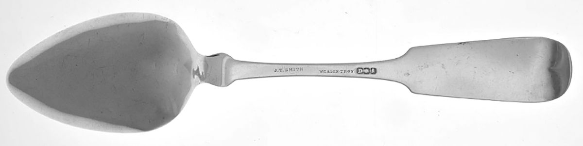 Coin Silver Flatware Tablespoon (Serving Spoon) by Wm. Canfield & Son-2