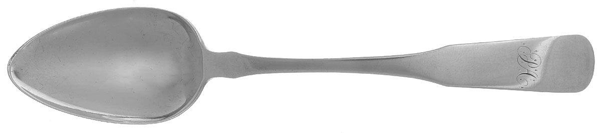 Coin Silver Flatware Dessert/Oval Soup Spoon by William A Williams-1