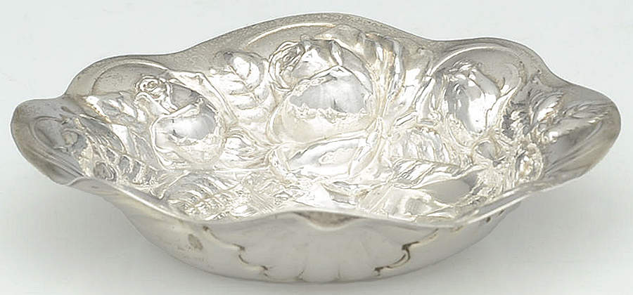 664 (Sterling, Hollowware) Nut Dish by Wallace Silver-1