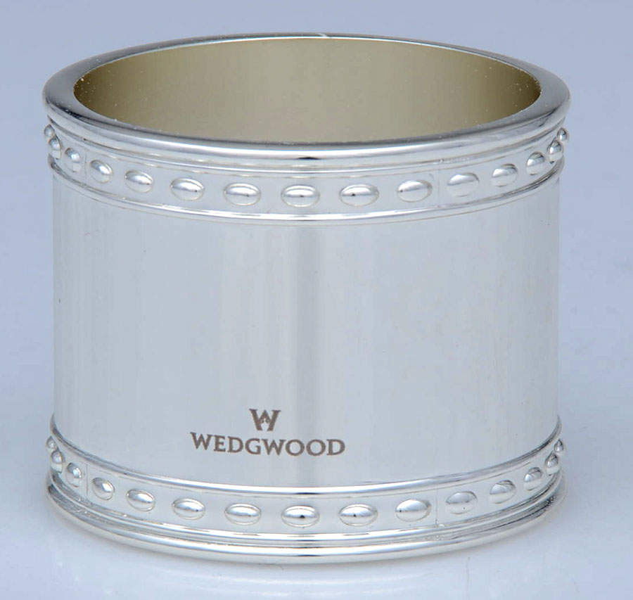 Wish (Silverplate, Hollowware) Napkin Ring by Wedgwood Silver-1