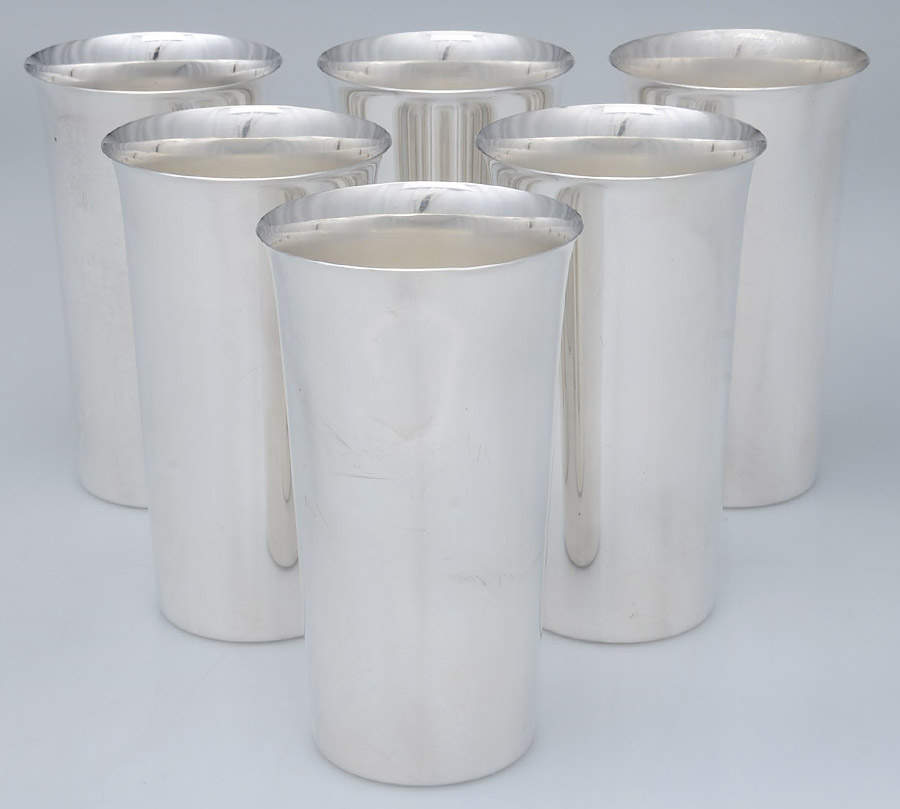 25 (Sterling, Hollowware) (Set of 6) 8 Oz Tumbler by Web Silver-1