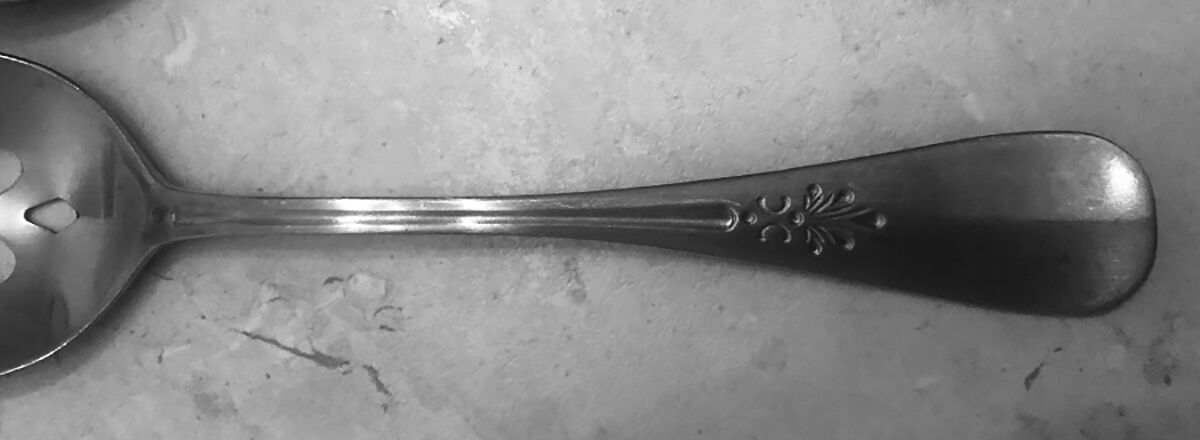 WAS263 (Stainless) Pierced Tablespoon (Serving Spoon) by Wallace Silver-1