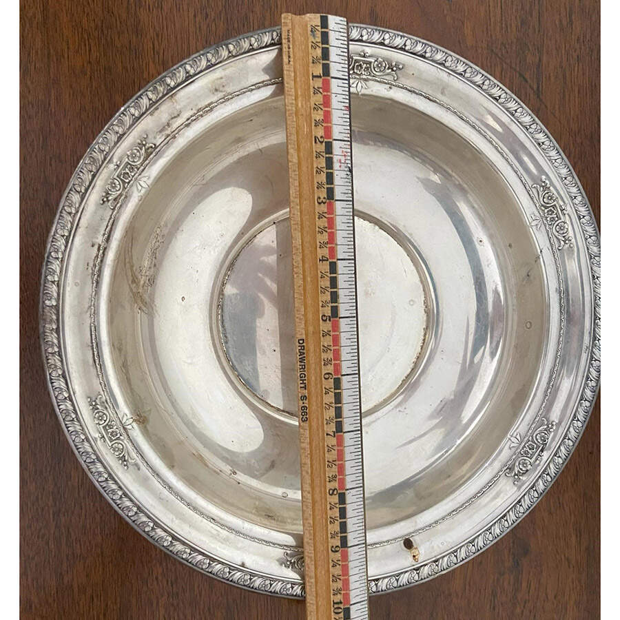4375-9 (Sterling, Hollowware) 10" Round Low Vegetable Bowl by Wallace Silver-1