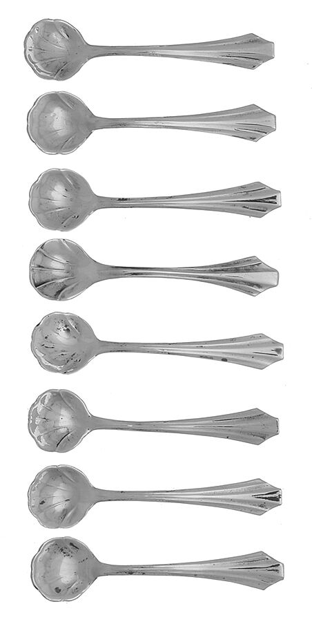 WSC83 (Sterling) Individual Salt Spoon - Set of 8 by Webster Co-1