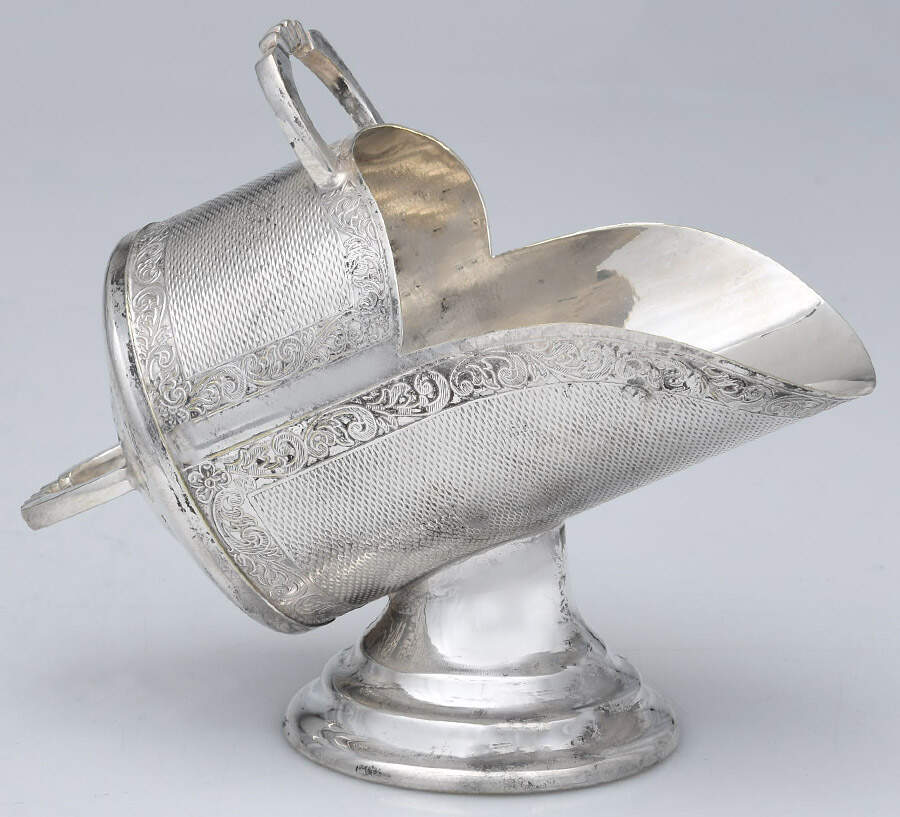 W1A7 (Silverplate, Hollowware) Sugar Scuttle by William Adams-Sheffield-Birminghan-1