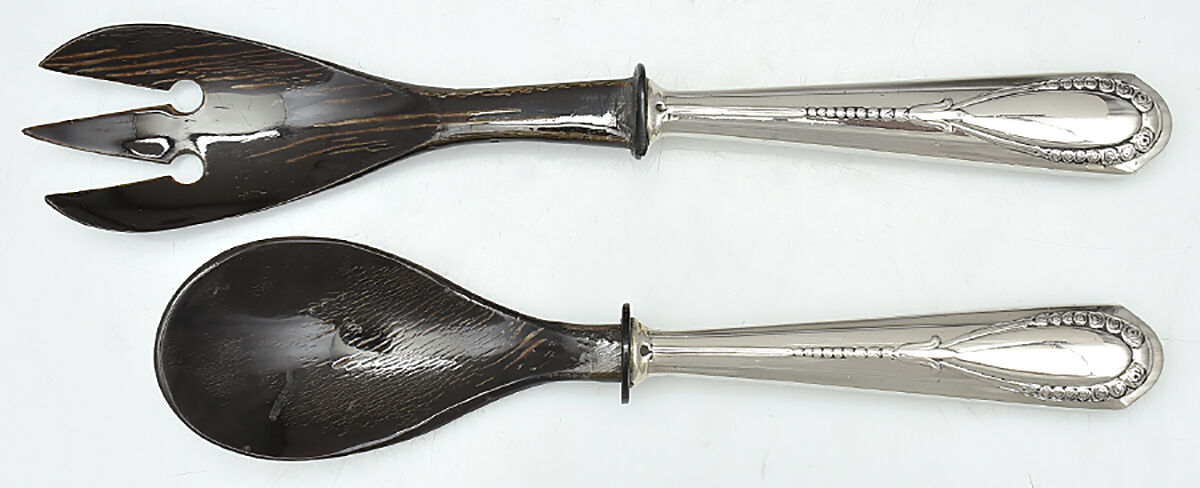 Roses-Roschen (Silverplate) 2 Pc Horn Bowl Salad Set by WMF Flatware-1