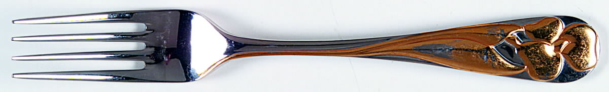Adena (Stainless, Gold Accent) Individual Salad Fork by Yamazaki-1