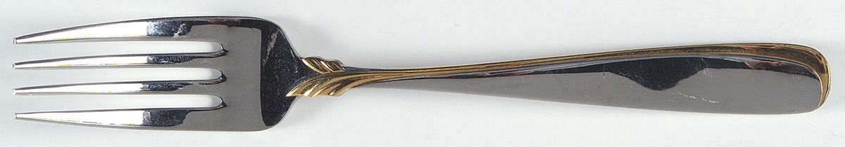 Affair-Gold (Stainless, Gold Accent) Individual Salad Fork by Yamazaki-1