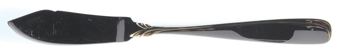 Affair-Gold (Stainless, Gold Accent) Flat Handle Master Butter Knife by Yamazaki-1