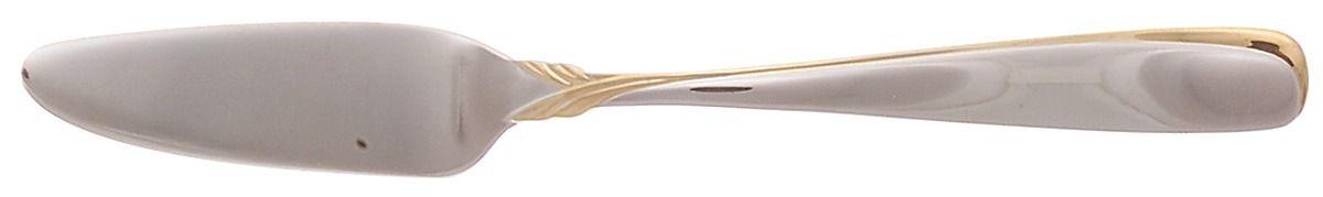 Affair-Gold (Stainless, Gold Accent) Flat Handle Butter Spreader by Yamazaki-1