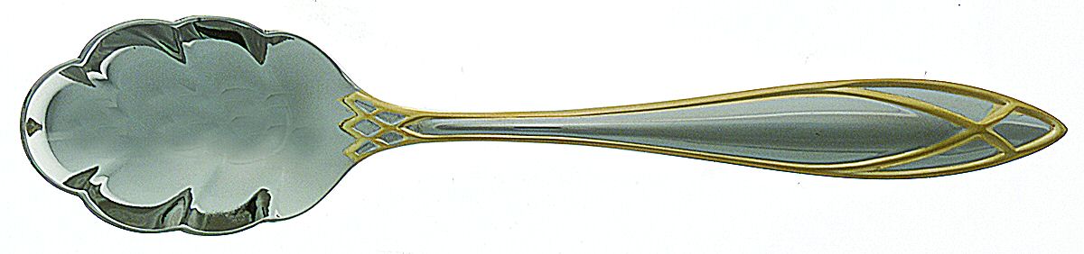 Alexandra (Stainless, Gold Accent) Sugar Shell Spoon by Yamazaki-1