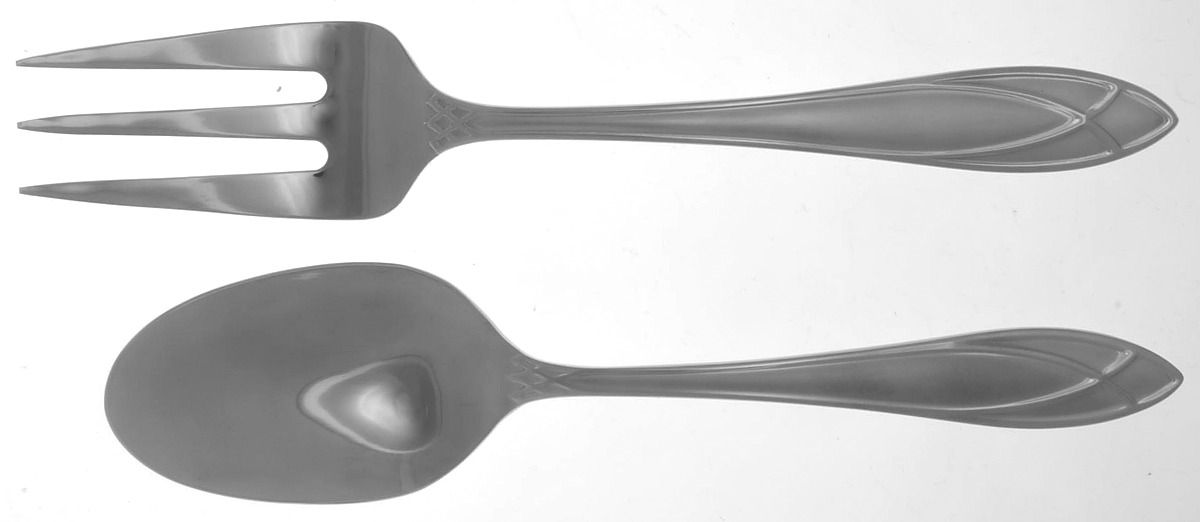 Alexandra Ice (Stainless) Solid Serving Set by Yamazaki-1