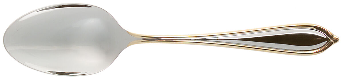 Ariana-Gold (Stainless, Gold Accent) Tablespoon (Serving Spoon) by Yamazaki-1
