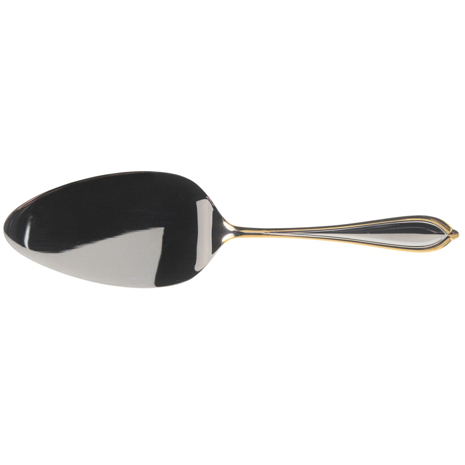 Ariana-Gold (Stainless, Gold Accent) Solid Pastry Server by Yamazaki-1
