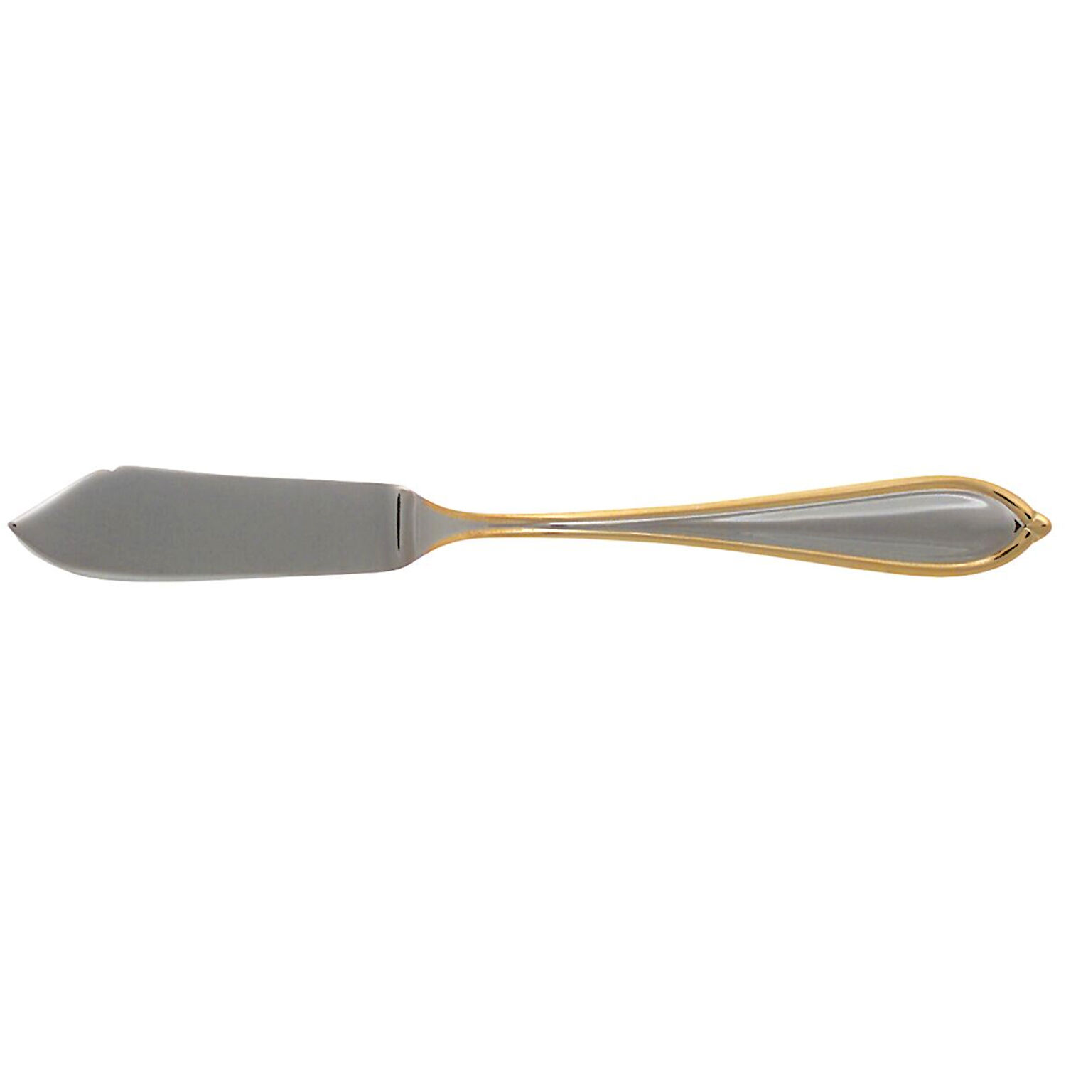 Ariana-Gold (Stainless, Gold Accent) Flat Handle Master Butter Knife by Yamazaki-1