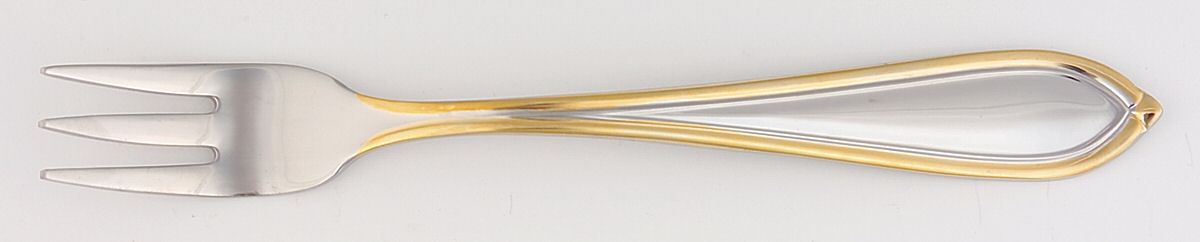 Ariana-Gold (Stainless, Gold Accent) Cocktail/Seafood Fork by Yamazaki-1