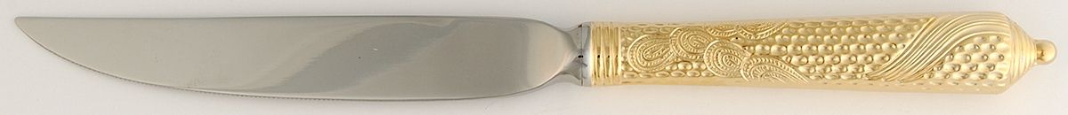 Byzantine (Gold Electroplate) Individual Steak Knife Hollow Handle by Yamazaki-1