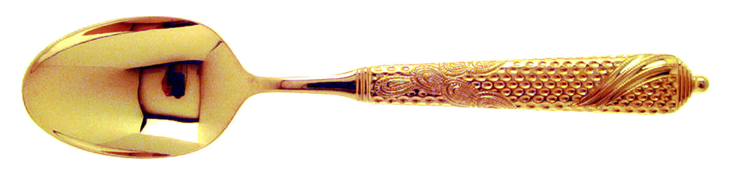 Byzantine (Gold Electroplate) Place/Oval Soup Spoon by Yamazaki-1