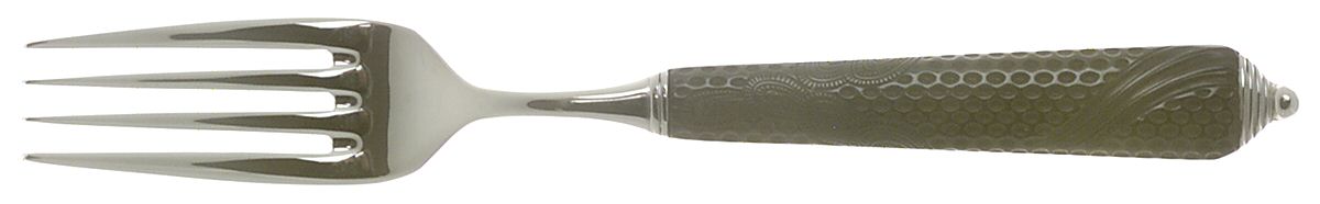 Byzantine (Stainless, Black Handle) Individual Salad Fork by Yamazaki-1