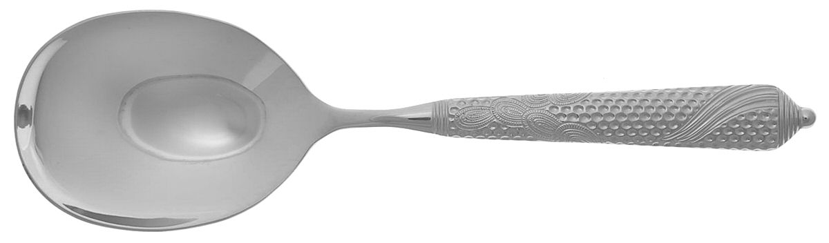 Byzantine (Stainless) Solid Smooth Casserole Spoon by Yamazaki-1