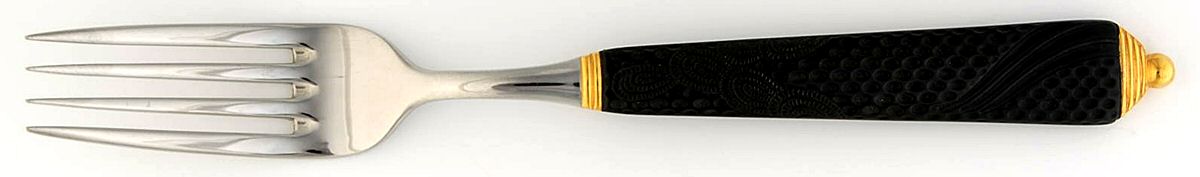 Byzantine-Black-Gold (Stainless, Black, Gold) Fork by Yamazaki-1