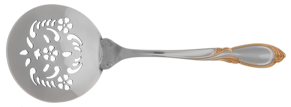 Cache (Stainless-Gold Accent) Tomato Server W/Stainless Bowl HC by Yamazaki-1