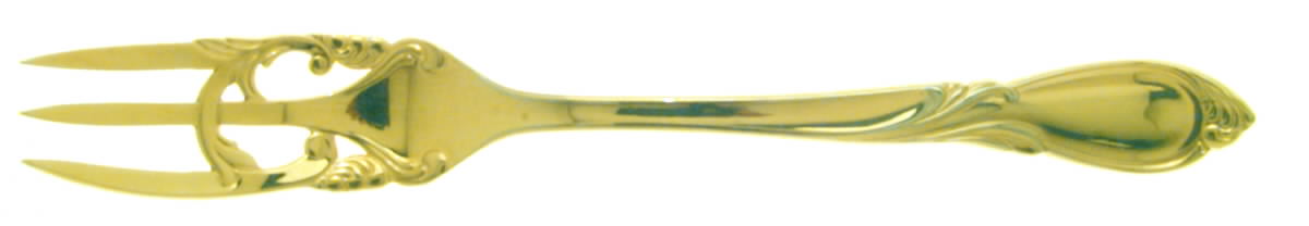 Cache-24k (Gold Electroplate) Individual Salad Fork by Yamazaki-1